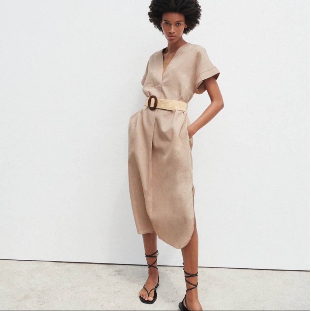 ZARA BELTED TUNIC DRESS